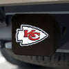 NFL - Kansas City Chiefs  Black Metal Hitch Cover - 3D Color Emblem