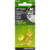 Hillman AnchorWire Brass-Plated One Piece Quick Hanger 40 lb. 4 pk (Pack of 10)