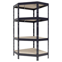 Ar Shelving Garage Corner 71 in. H X 35.4 in. W X 18 in. D Metal Shelving Unit