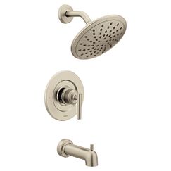 Bañera/ducha Posi-Temp(R) de níquel cepillado