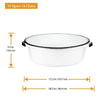 Granite Ware Porcelain Enamel Dish Pan 15 qt Black/White