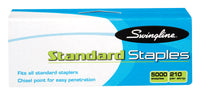 Swingline 1/4 in. L Flat Crown Standard Staples 5000 pk - Open Box