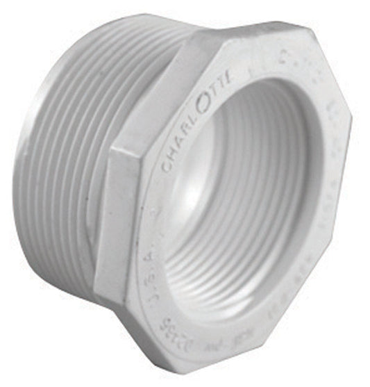 Charlotte Pipe Schedule 40 2 in. MPT X 1-1/2 in. D FPT PVC Reducing Bushing 1 pk