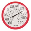 Taylor Dial Thermometer Plastic Red 13.25 in.