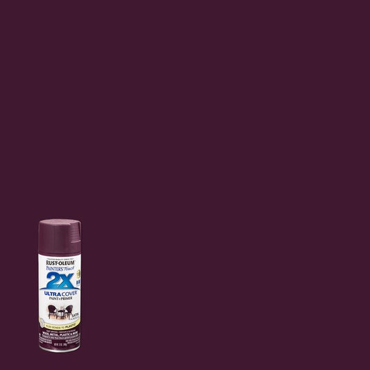 Rust-Oleum Painter's Touch Ultra Cover Satin Aubergine Spray Paint 12 oz.