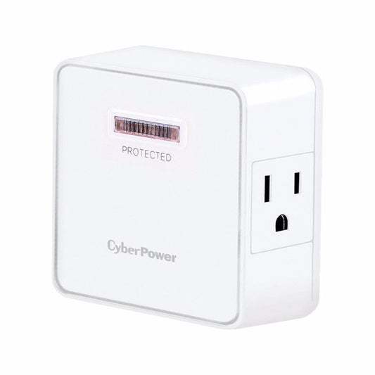 CyberPower Home Office 0 ft. L 2 outlets Wall Tap White 1500 J