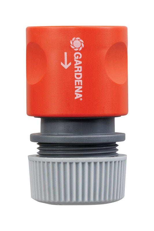 Gardena 5/8 in. Nylon/ABS Threaded Female Hose End Repair Connector with Water Stop