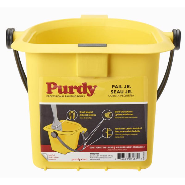 Cubo de plástico amarillo Purdy 1 qt