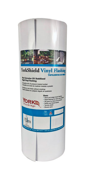 York White Vinyl Multi-Purpose Flashing 50 L ft. x 10 W in. - Open Box