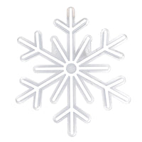 Celebrations LED Warm White Snowflake Wall Sign 14.96 in.