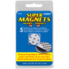 Magnet Source 0.75 in. L X 0.75 in. W Silver Disc Magnets with Adhesive 3.91 lb. pull 5 pc