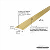 M-D Building Products 36 in. L Prefinished Brass Aluminum Seam Binder (Pack of 6)