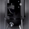 Weber Smokey Mountain Cooker 18" Charcoal Smoker  Black  Dual Grates  Porcelain-Enamel