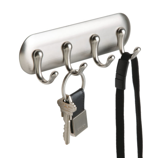 Interdesign 54540 Small York Stainless Steel Brushed Key Rack