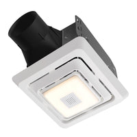 Broan-NuTone Roomside 70 CFM 2 Sones Bathroom Exhaust Fan with Bluetooth Speaker and Light - Open Box