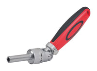 Home Plus Carbon Steel Round Shaft No. 2 Phillips Rubber Handle Ratcheting Screwdriver (Pack of 12)