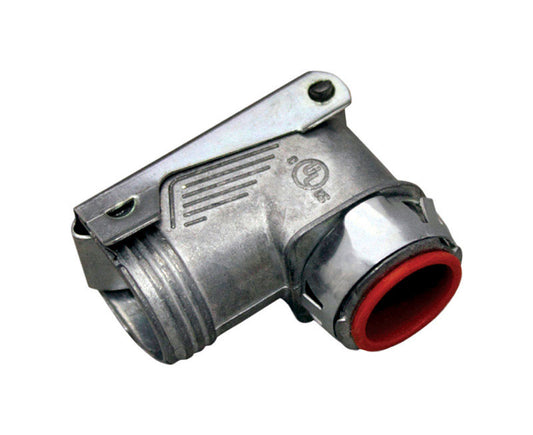 Sigma Engineered Solutions 1/2 in. D Die-Cast Zinc Flex Angle Connector For AC, MC and FMC/RWFMC 1 p