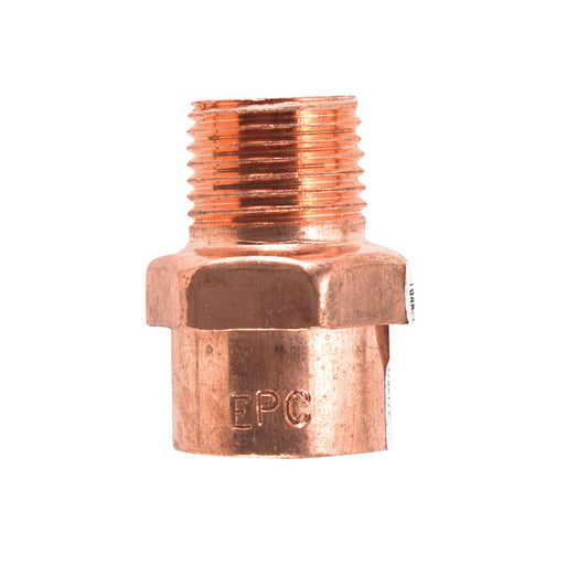 Elkhart Products 104R 3/4X1/2" 3/4" X 1/2" Copper Male Adapters