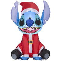 Gemmy Christmas Inflatable Stitch in Santa Suit 36 in. Inflatable (Pack of 6)