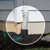 Flex-A-Spout White Plastic Durable Downspout Extension Adapter 3 x 4 in.