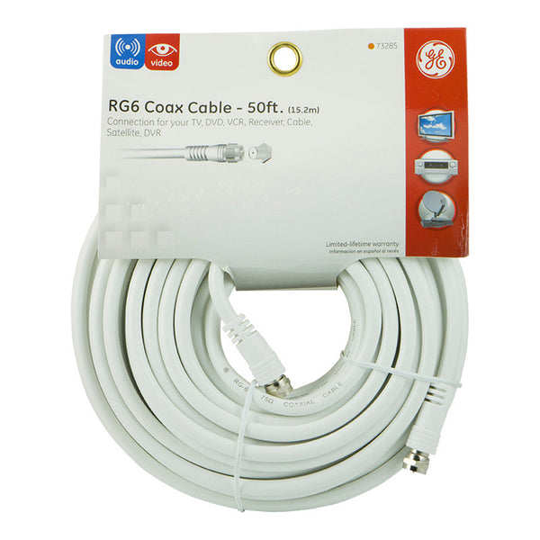 CABLE COAXIAL RG6 50' BLANCO