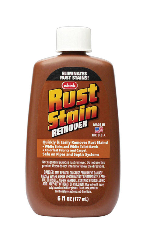 Whink No Scent Rust Stain Remover 6 oz. Liquid (Pack of 6)