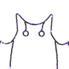 Celebrations Purple 120 ct 15 in. LED Prelit Illuminated Bat Halloween Decor (Pack of 8)