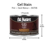 Old Masters Dark Walnut Gel Stain 1 pt. (Pack of 4)