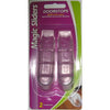 Magic Sliders 1 in. H X 4 in. W X 1 in. L Acrylic Clear Door Stop (Pack of 2).