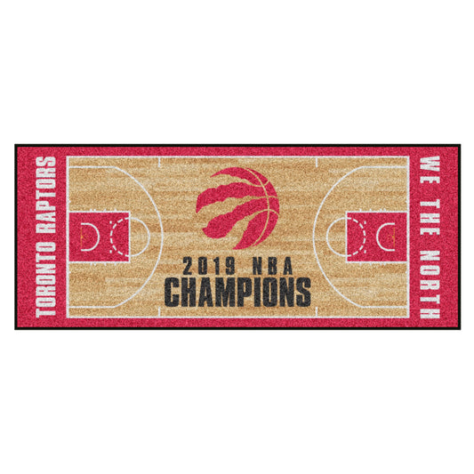 NBA - Toronto Raptors 2019 NBA Champions Court Runner Rug - 30in. x 54in.