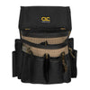 CLC 3.5 in. W X 11 in. H Polyester Electrician's Pouch 10 pocket Black/Tan 1 pc