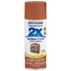 Rust-Oleum Painter's Touch Ultra Cover Satin Cinnamon Spray Paint 12 oz. (Pack of 6)