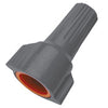 Ideal Weatherproof 14-22 AWG Solid Copper/Stranded Wire Connector Gray/Orange 25 pk