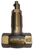 Blue Flame 1/4 and 5/16 in. Polished Brass Straight Valve Body