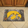 University of Iowa Camo Rubber Scraper Door Mat