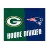 NFL House Divided - Packers / Patriots House Divided Rug