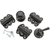 National Hardware Black Steel Screen/Storm Door Hardware Set 1 pk