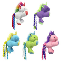 Multipet Assorted Plush Unicorn Cat Toy 8.5 in. 1 pk