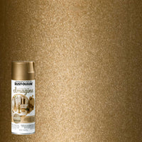 Rust-Oleum Imagine Metallic Champagne Spray Paint 11 oz (Pack of 4)