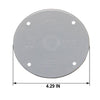 Sigma Electric Round Plastic 4.29 in. H X 4.29 in. W Flat Box Cover