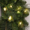 Celebrations Platinum 26 in. D LED Prelit Warm White Mixed Pine Wreath