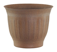 Bloem 16.4 in. H X 19.8 in. D Plastic Flower Pot Dark Earth