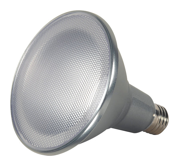 Bombilla LED Satco PAR38 E26 (mediana), luz blanca cálida, equivalente a 90 vatios, paquete de 1