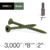 Deck Plus No. 8  x 2 in. L Star Flat Head Exterior Deck Screws 25 lb.
