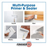 Zinsser HIDZ White Flat Water-Based Primer and Sealer 1 qt (Pack of 4)