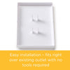 Safety 1st OutSmart White Plastic Outlet Shield