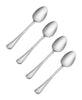 Pfaltzgraff Silver Stainless Steel Flatware Teaspoon Set 4 pk