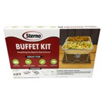 Sterno 20.88 in. W X 3.25 in. L Buffet Set Silver 8 pc - Deal of The Week