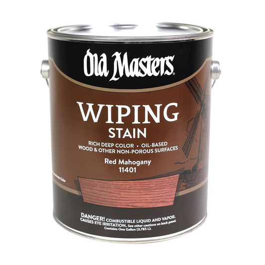 Old Masters Semi-Transparent Red Mahogany Oil-Based Wiping Stain 1 gal (Pack of 2)