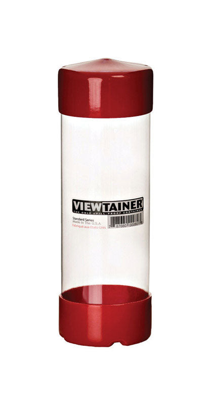 Viewtainer 3 in. L x 3 in. W x 8 in. H Slit Top Container Plastic Red (Pack of 15)